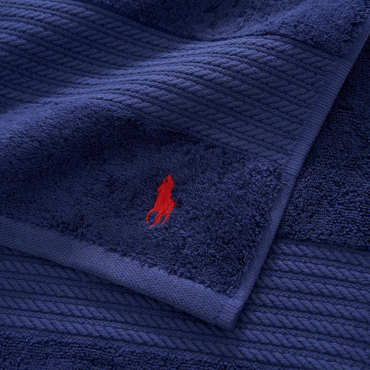 bleu Pack Serviettes Cavalière 100% Coton : 2 Serviettes 30x50 cm, 1 de 100x50 cm, et 1 de 150x100 cm