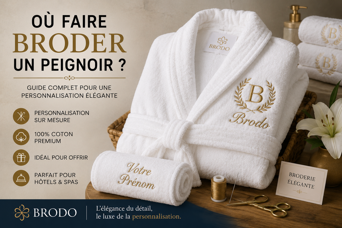 Où faire broder un peignoir au Maroc ? Guide complet pour une personnalisation élégante