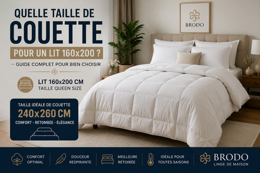 Quelle taille de couette pour un lit 160x200 ? Guide complet pour bien choisir